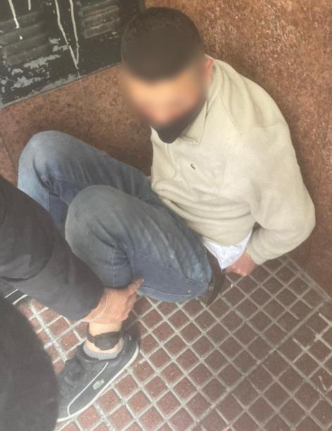 ladron detenido con tobillera