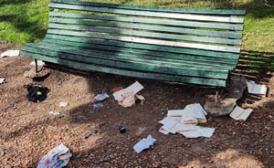 Basura en Plaza Francia